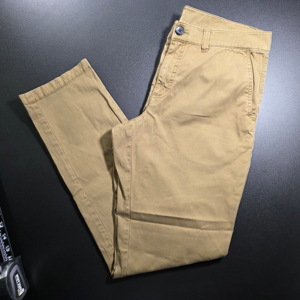 Pendleton Khaki Chino Pants Womens Petite 10 Tan Straight Leg Cotton Trousers